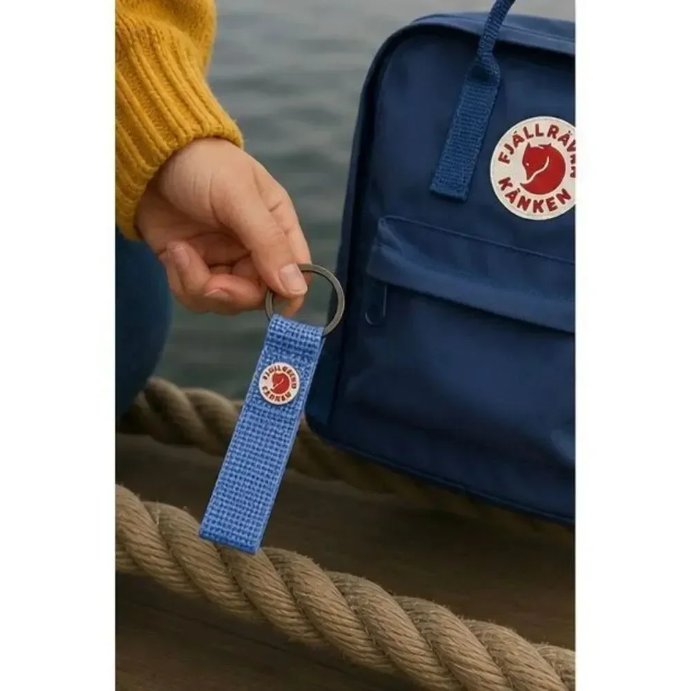Fjällräven Kånken Mustard Ultramarine Blue Keyring - Bag Charm Trendy Style New